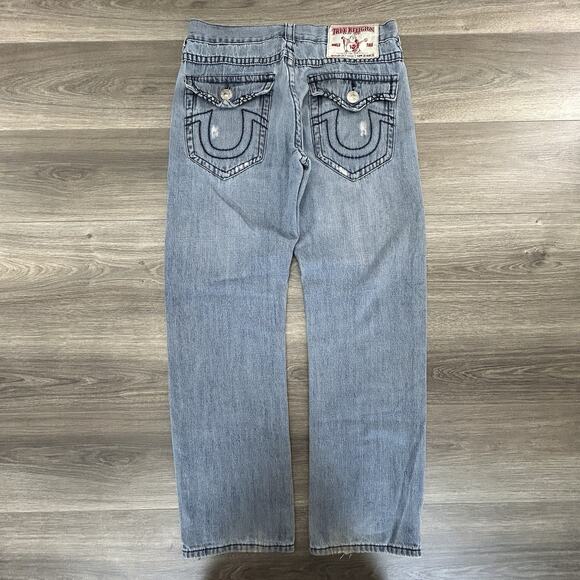 Vintage True Religion Jeans Joey Super T Mens 32x31 Big Stitch Flap Pocket USA - Picture 1 of 9